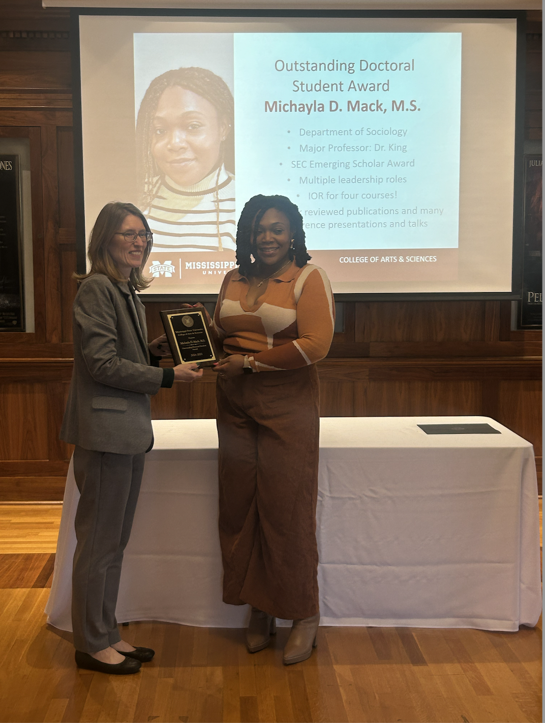 PhD student Michayla Mack